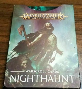 Warhammer Age Of Sigmar Nighthaunt Warscroll Cards Set - Oop In Shrink