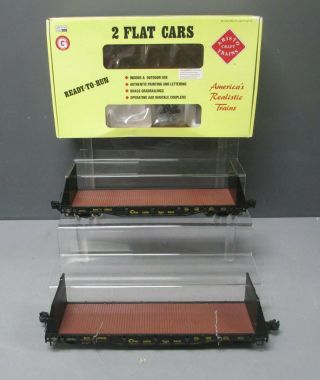 Aristo - Craft 46409t Chessie Flat Car Set/box