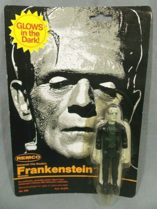 Vintage Universal City Monsters Studio Frankenstein Glow In The Dark Remco 3 3/4