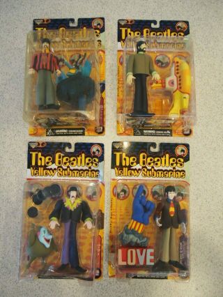 The Beatles Yellow Submarine 1999 Mcfarlane Toys 4 Figure Set Complete