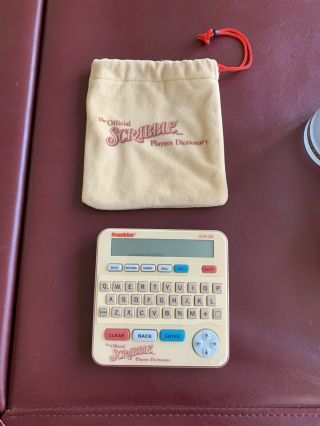 Franklin Official Scrabble Players Dictionary Scr - 226 Hand Held With Bag