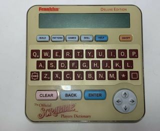 Franklin Deluxe Edition Official Scrabble Players Electronic Dictionary