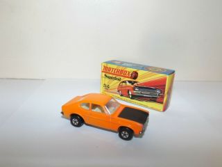 Matchbox S/f No.  54 - B Ford Capri Orange Body,  Black Hood Mib