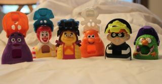 Mcdonalds 1998 Complete Set Of (6) Ronald And Pals Halloween Candy Dispensers