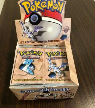 Pokemon Fossil 1st Edition Booster Pack X1