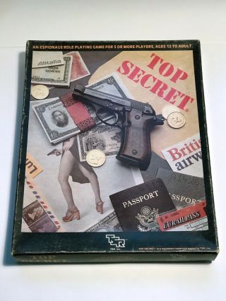Tsr Top Secret - An Espionage Role - Playing Game - 3rd Edition,  1983 - Dice Incl