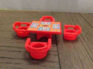 Vintage Fisher Price Little People Table And Chairs Set Lobster Dinner