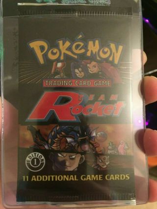 Pokemon Team Rocket 1st Edition Booster Pack 4