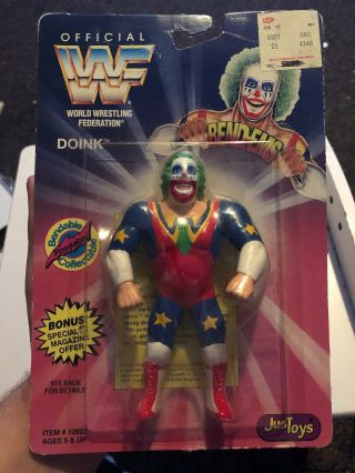 Wwe Wwf Doink The Clown Justoys Bend - Ems Moc Wrestling Action Figure