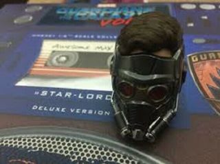 Hot Toys Galaxy Of The Guardians Star Lord Mms421 Deluxe - 1:6 Scale Helmet Head