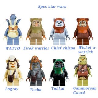 Star Wars Ewok Teebo Tokkat Watto Logray And Other Figure Building Blocks Gift