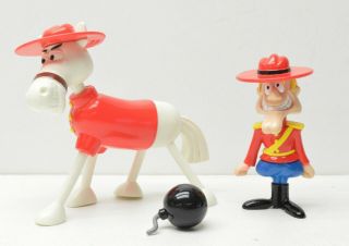 Dudley Do Right,  Horse Adventures Of Rocky & Bullwinkle Target Toy Figure Set