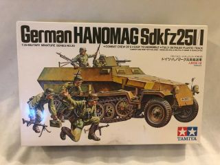 Tamiya German Hanomag Sdkfz251/1 Half Track Wwii Model Kit 1:35 35020