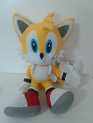 Sega Toy Net Work Sonic The Hedgehog Miles Tails Power Yellow 12 " Plush Animal