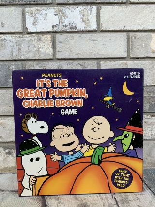 2009 Peanuts It ' s the Great Pumpkin Charlie Brown Halloween Board Game Complete 2
