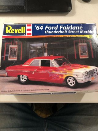 Revell 64 Ford Fairlane Thunderbolt Street Machine,  1/25 Scale,  Model Opened