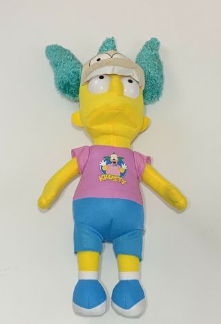 Bart Simpson Plush Large Doll Wearing Krusty The Clown Hat 20” Toy Factory 2018