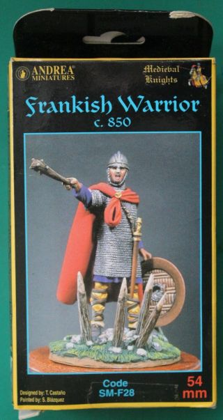 ▓▒andrea Miniatures 54mm Frankish Warrior C.  850▓