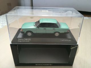 1/43 Scale Minichamps Metallic Green Volvo 240 Gl