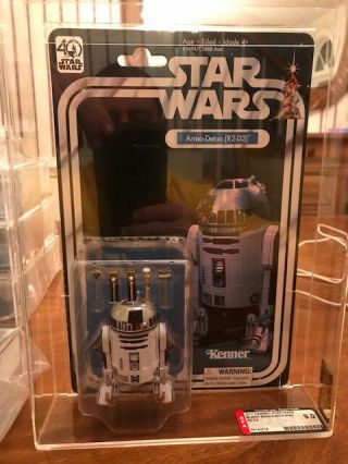 Star Wars 40th Anniversary Black Series 6 " R2 - D2 Afa 9.  0 Rare
