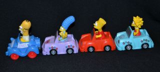 The Simpsons In Bumper Cars Pull Back Action 2007 2
