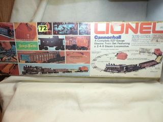 Lionel 6 - 1381 027 Cannonball Steam Locomotive Freight Train Set Ready To Run