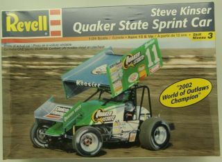 1/25 Scale Revell Steve Kinser 2002 World Of Outlaw Champion Quaker Sprint Car