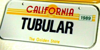 1988 California Post Honeycomb Cereal Mini Bicycle License Plate