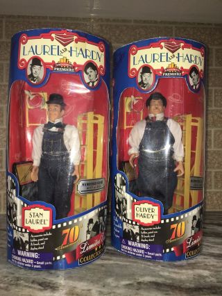 Laurel And Hardy Dolls Stan & Oliver Action Figure Collectors Series