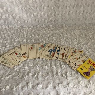 Vintage 1960s Whitman Old Maid Card Game Complete Full Case Instructions 4492 3