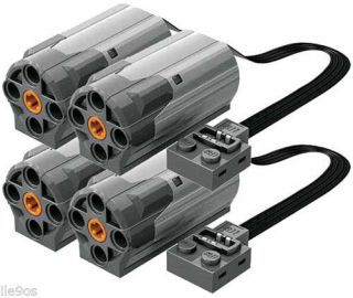 4 Lego Power Functions M - Motors (technic,  Car,  Truck,  Axle,  Gear,  Tire,  Pulley,  Wheel)