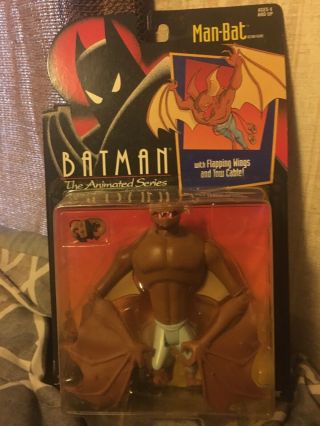 Dc Batman The Animated Series Kenner Man - Bat 5” Action Figure Moc Tas 1992