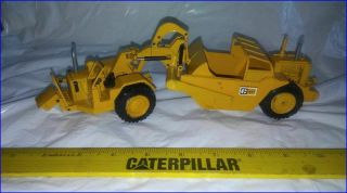 Caterpillar 627 Wheel Tractor Scraper No 126 1/50 Scale Nzg Classic Push Pull