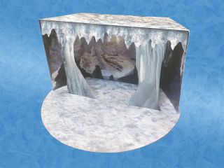 Wampa Ice Cave Custom Pop Up Playset For Hasbro Kenner Star Wars Action Figures