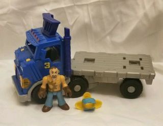 Fisher Price Imaginext City Big Rig Truck Only Lights And Sound Driver Helmet