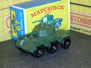 Matchbox Lesney Alvis Saladin Armoured Car 67 A1 40bpw D - R Sc3 Vnm Crafted Box