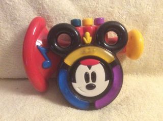 Htf 2000 Disney/mattel Mickey Mouse Toy Trumpet