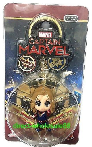 Hot Toy Captain Marvel Cosbaby Keychain Key Chain