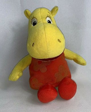 Ty Beanie Baby Backyardigans Tasha Hippo Plush Beanbag Stuffed Animal 9 "