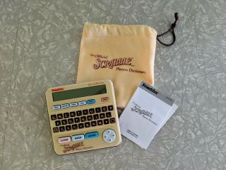 Franklin Electronic Official Deluxe Scrabble Players Dictionary Handheld Scr - 228