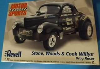 Revell Motor Sports Stone,  Woods,  &cook Willys Drag Racer Kit 85 - 2032 1:25 Scale