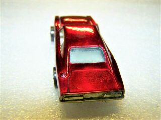 1968 HOT WHEELS REDLINES CUSTOM DODGE CHARGER - HOT RED - MADE IN THE USA 4