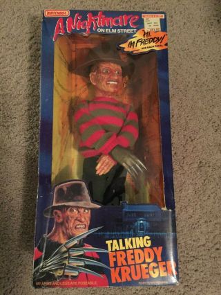A Nightmare On Elm Street - Talking Freddy Krueger - Matchbox - 18 " Doll - 1989