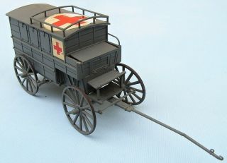 German Medical Horse - Drawn Wagon,  Scale 1/35,  Hand - Made Plastic Model