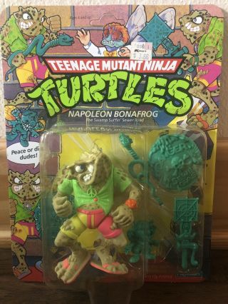 1990 Playmates Teenage Mutant Ninja Turtles Tmnt Napoleon Bonafrog Unpunched