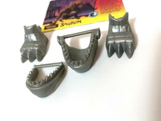Primal Rage Sauron T - Rex Weapons Parts Card 1996 Playmates