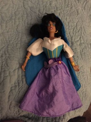 1996 Burger King Disney The Hunchback Of Notre Dame Esmeralda 10 " Puppet Doll