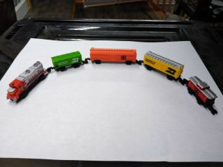 Micro Machines Santa Fe Complete Train Set