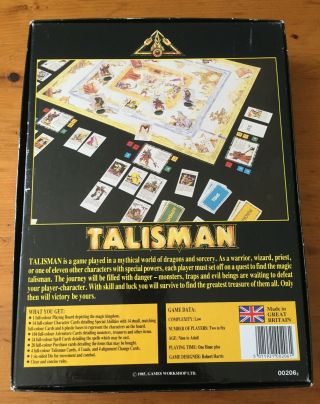 TALISMAN - The Magical Quest Board Game: 2nd Second Edition 1985 - Good Conditon 2