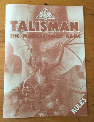 TALISMAN - The Magical Quest Board Game: 2nd Second Edition 1985 - Good Conditon 3